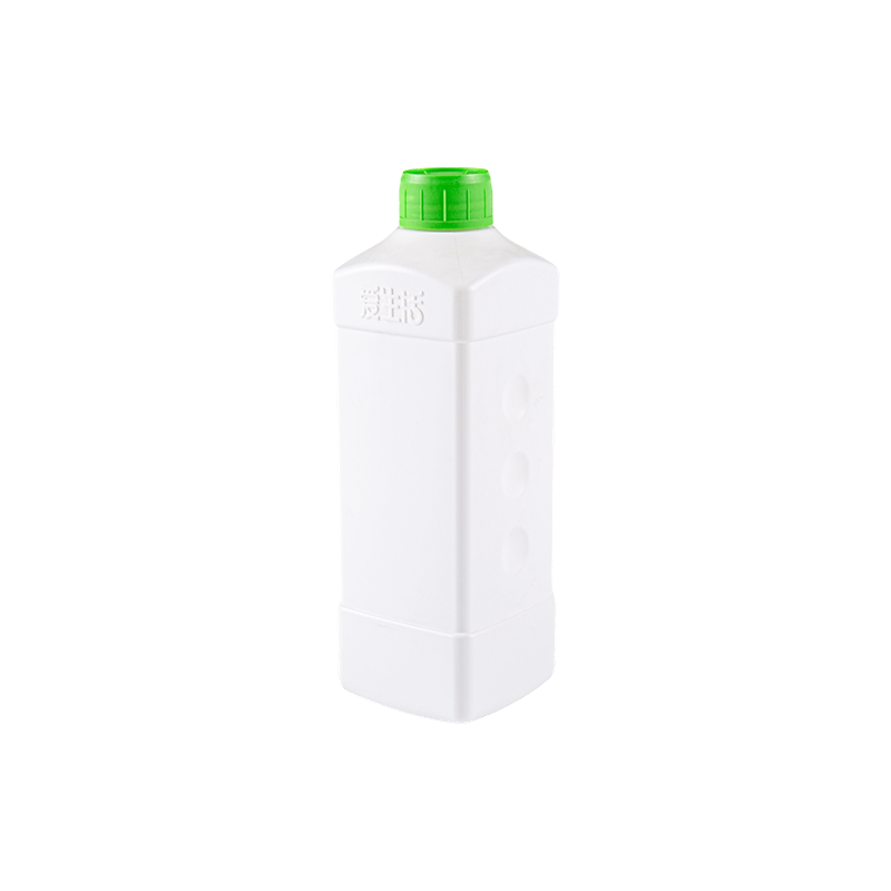 1000 ml antislip witte vierkante PE-fles