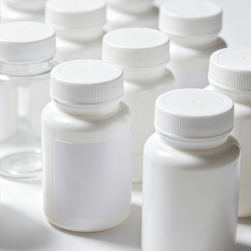 50 ml 100 ml ronde HDPE medicijnpil lege plastic fles